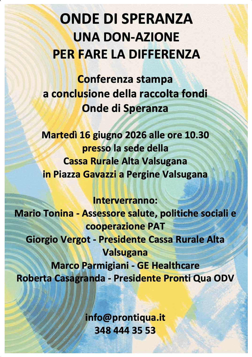 Conferenza stampa di chiusura - Onde di Speranza: appuntamento il 16 giugno